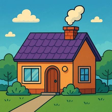 1 story house