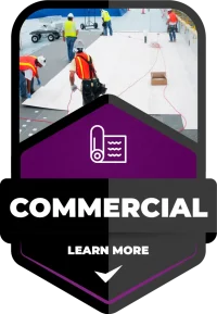 commercial roofing icon badge
